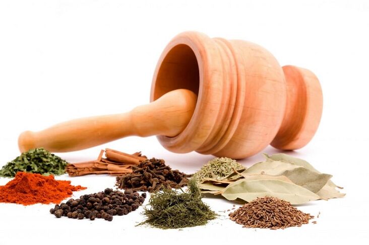 spices to clean the body of parasites