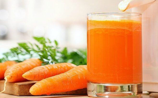 Carrot honey juice for treating worms in children